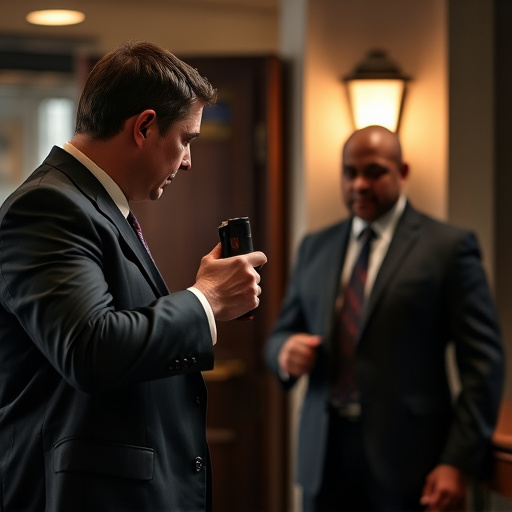 attorney advising client on pepper spray laws