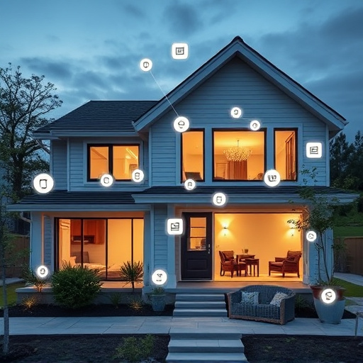 connected smart home with multiple sensors