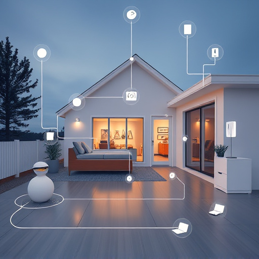 connected smart home with multiple sensors