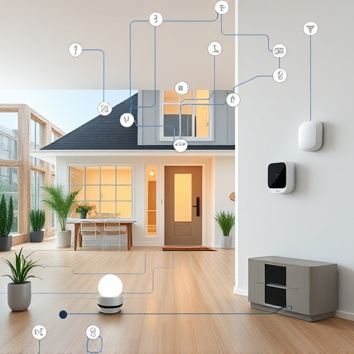 connected smart home with multiple sensors