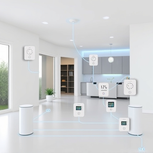 connected smart home with multiple sensors