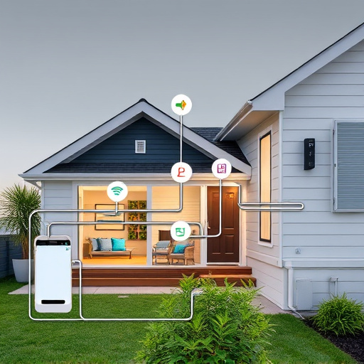 connected smart home with multiple sensors