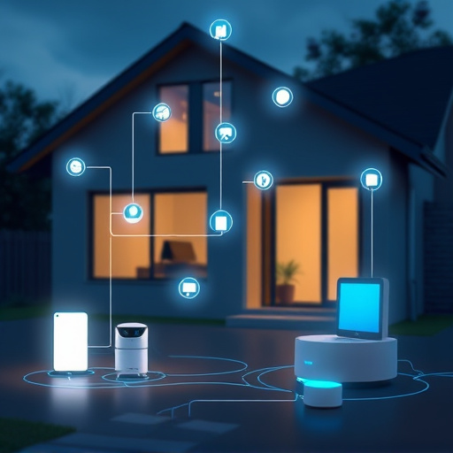 connected smart home with multiple sensors