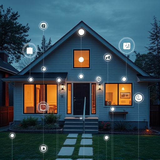connected smart home with multiple sensors