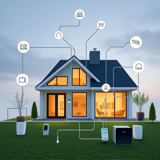 connected smart home with multiple sensors