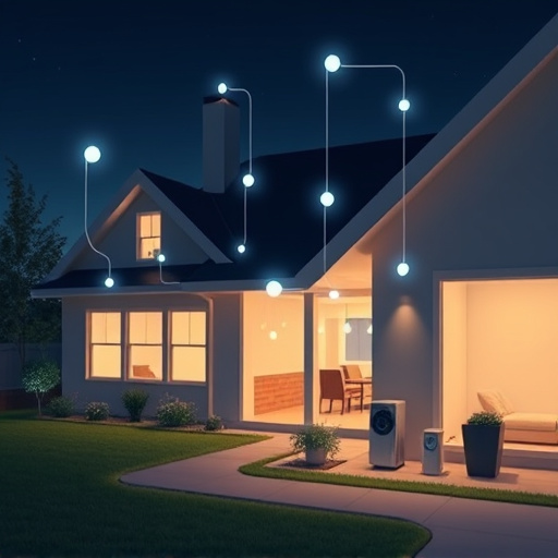 connected smart home with multiple sensors