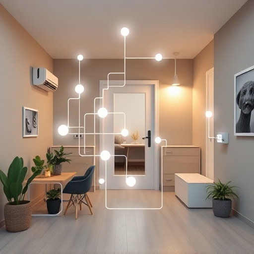 connected smart home with multiple sensors