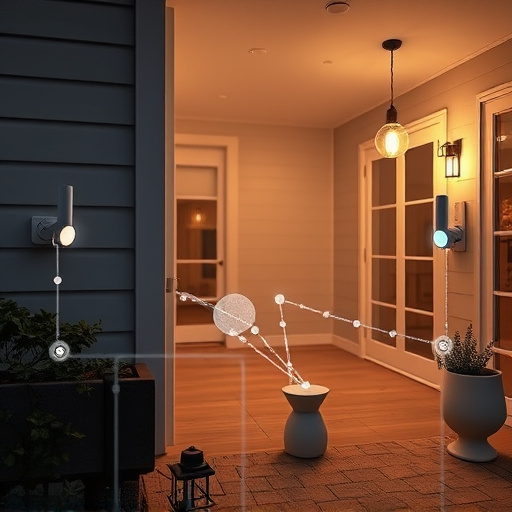 connected smart home with multiple sensors