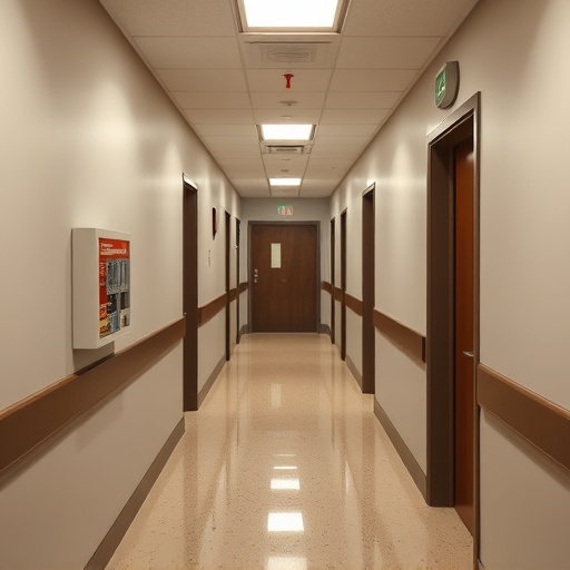 emergency alert system inside hallway