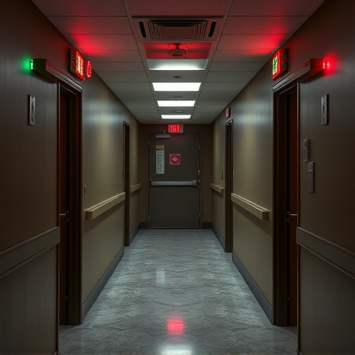 emergency alert system inside hallway