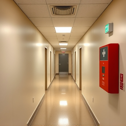 emergency alert system inside hallway