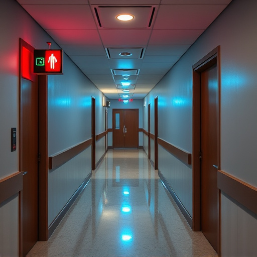 emergency alert system inside hallway