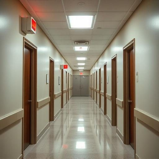 emergency alert system inside hallway