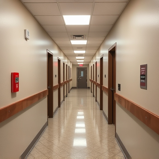 emergency alert system inside hallway