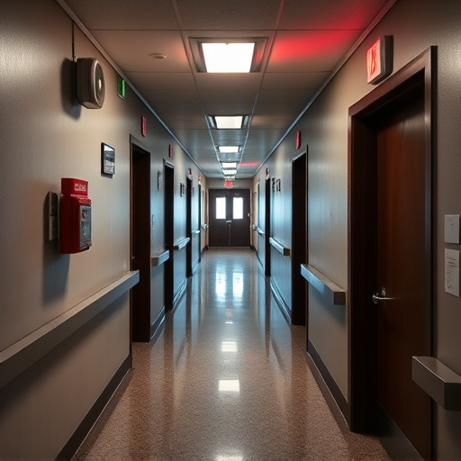 emergency alert system inside hallway