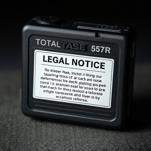 legal notice on taser product packaging