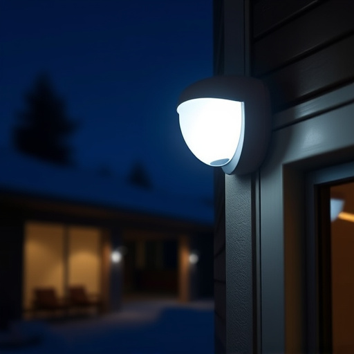 motion sensor light mounted in travel lodge