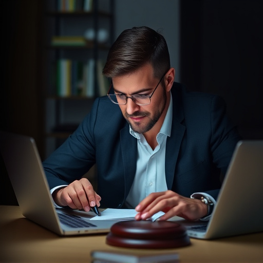 person researching personal safety laws online