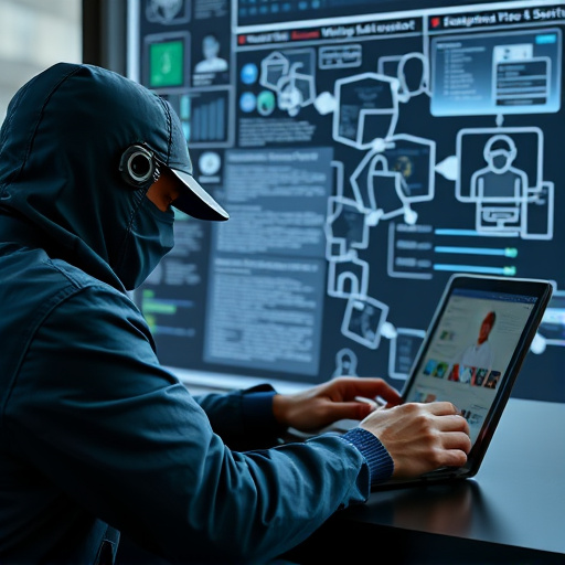 person researching personal safety laws online