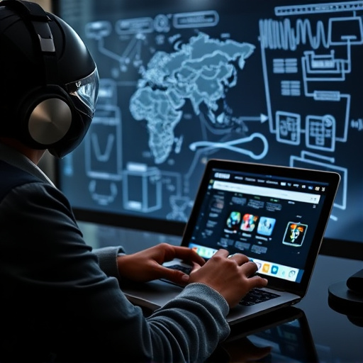 person researching personal safety laws online