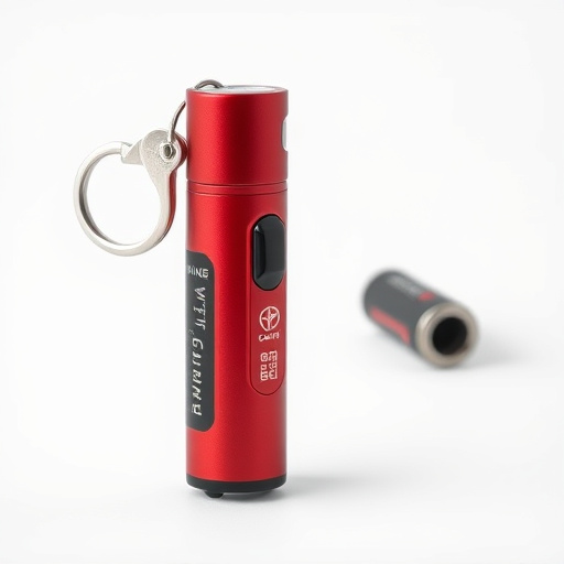traveler testing mini pepper spray keychain