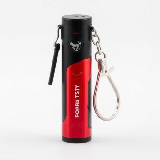traveler testing mini pepper spray keychain